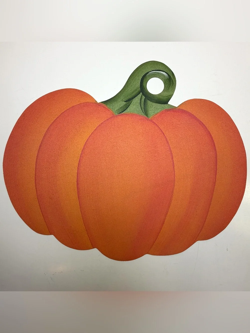 Pumpkin Placemats Set of 4 Hand Painted Vinyl Fall Thanksgiving Carole Shiber
